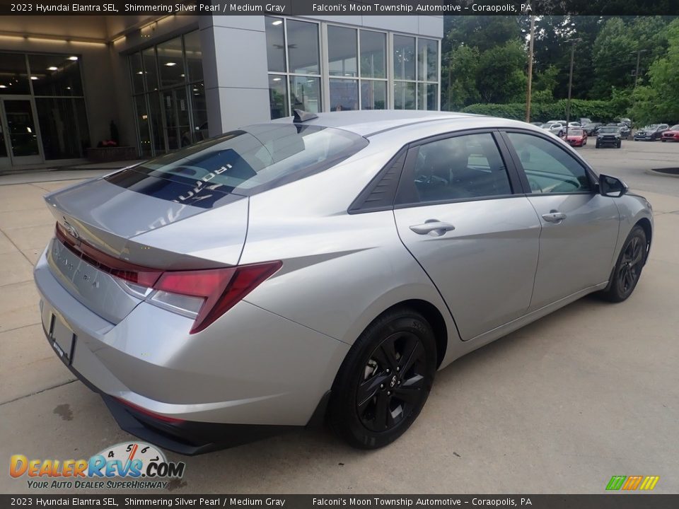 2023 Hyundai Elantra SEL Shimmering Silver Pearl / Medium Gray Photo #2