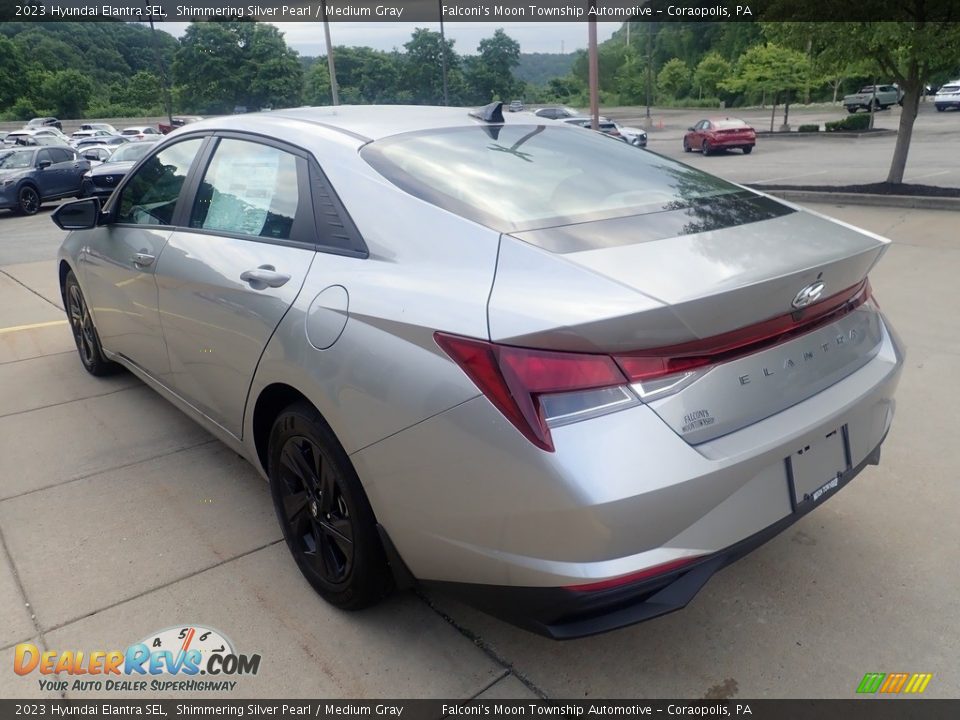 2023 Hyundai Elantra SEL Shimmering Silver Pearl / Medium Gray Photo #5