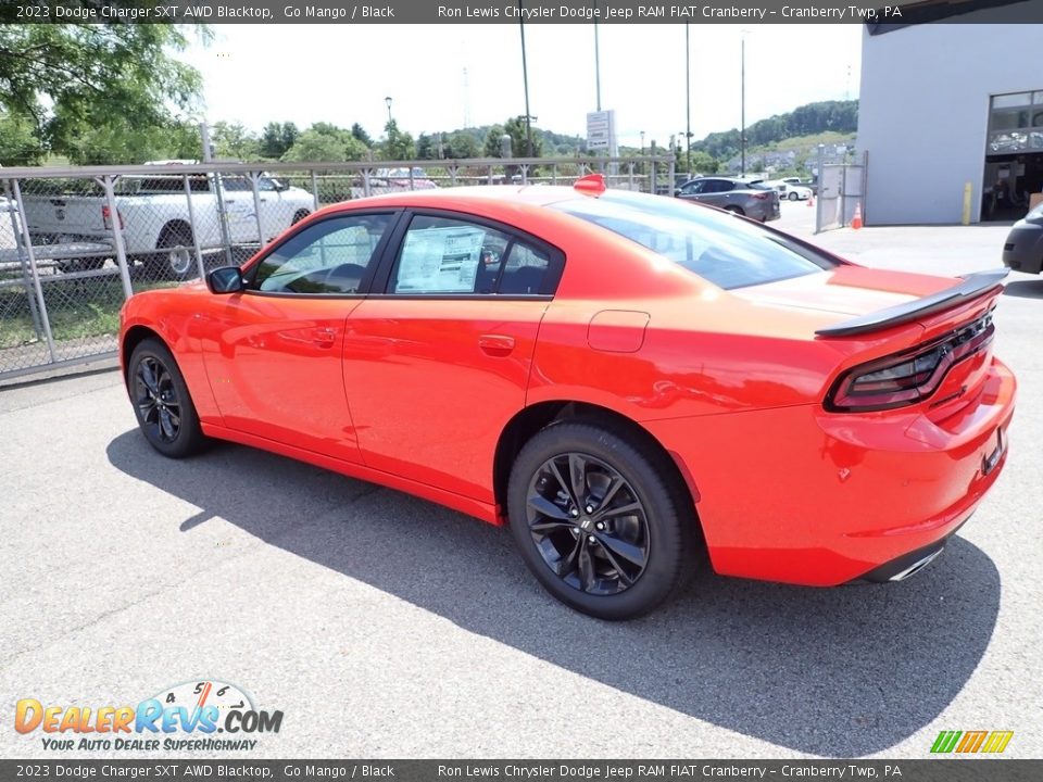 2023 Dodge Charger SXT AWD Blacktop Go Mango / Black Photo #3