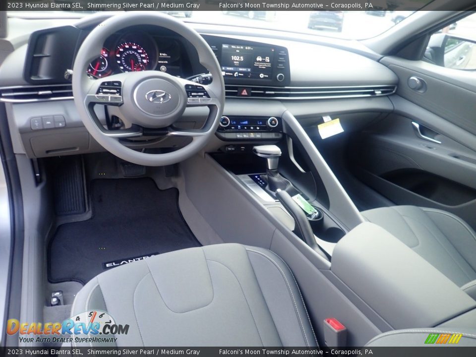 Medium Gray Interior - 2023 Hyundai Elantra SEL Photo #13