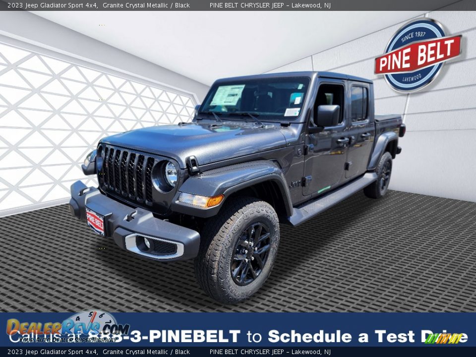 2023 Jeep Gladiator Sport 4x4 Granite Crystal Metallic / Black Photo #1