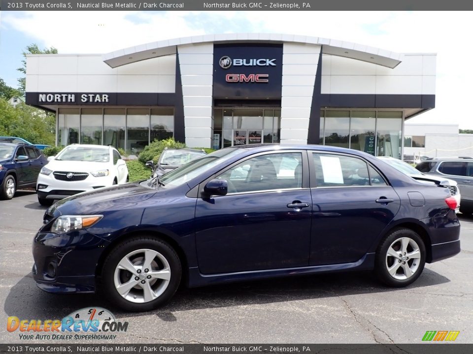 2013 Toyota Corolla S Nautical Blue Metallic / Dark Charcoal Photo #1