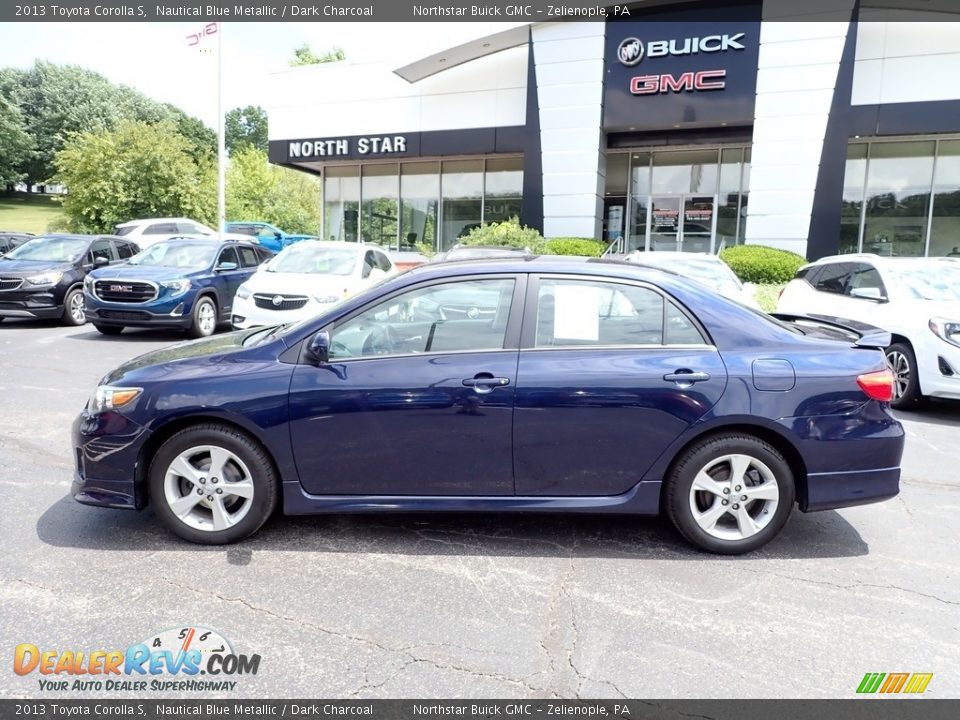 2013 Toyota Corolla S Nautical Blue Metallic / Dark Charcoal Photo #2