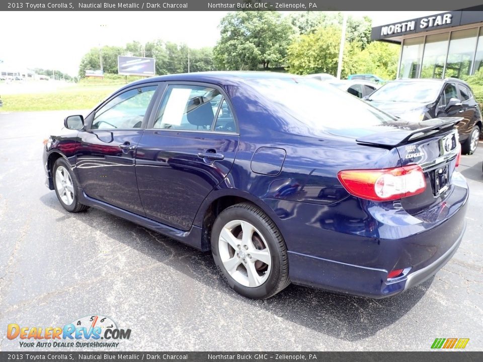 2013 Toyota Corolla S Nautical Blue Metallic / Dark Charcoal Photo #3