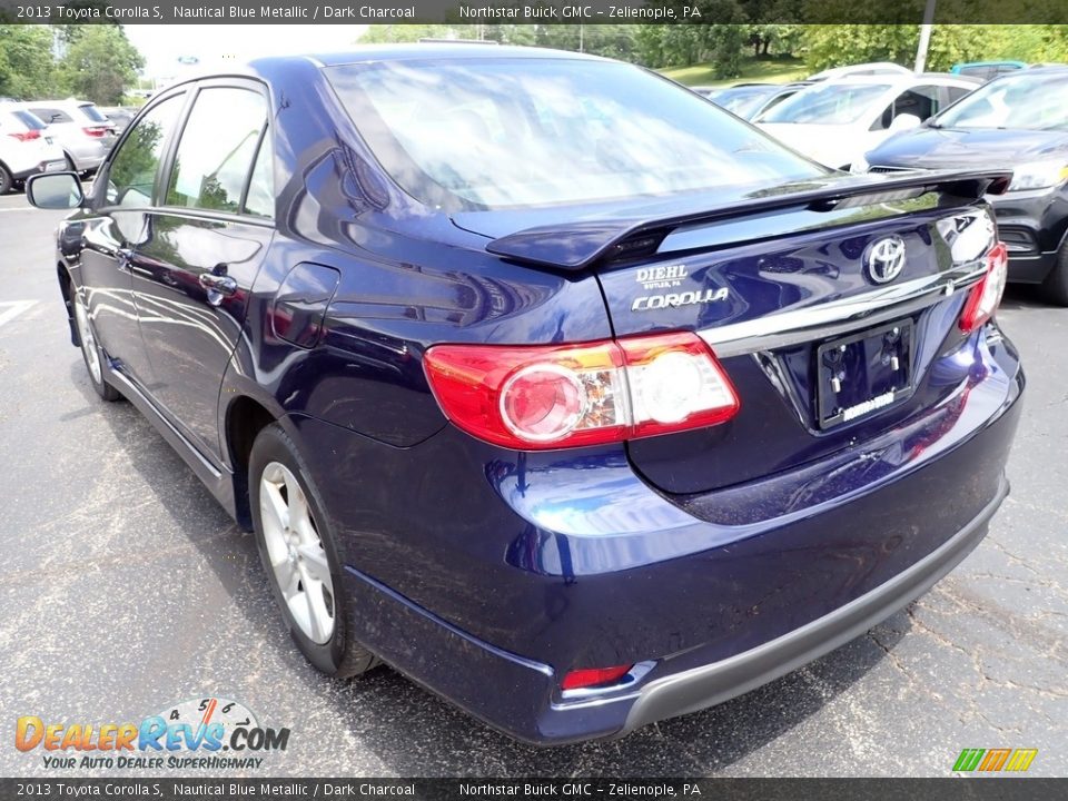 2013 Toyota Corolla S Nautical Blue Metallic / Dark Charcoal Photo #4