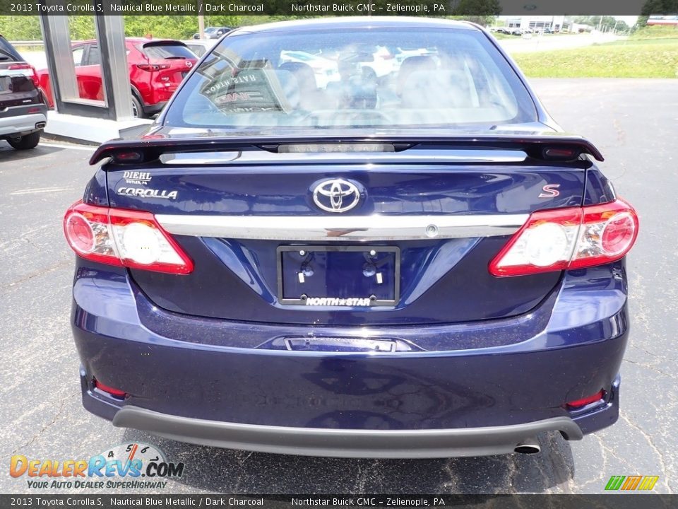 2013 Toyota Corolla S Nautical Blue Metallic / Dark Charcoal Photo #5