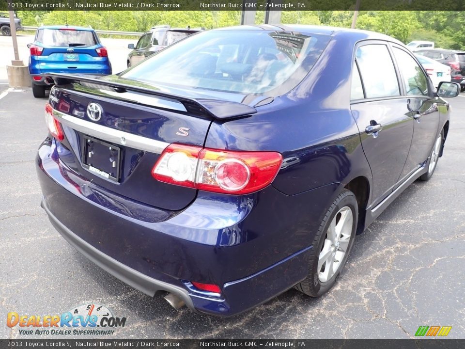 2013 Toyota Corolla S Nautical Blue Metallic / Dark Charcoal Photo #6