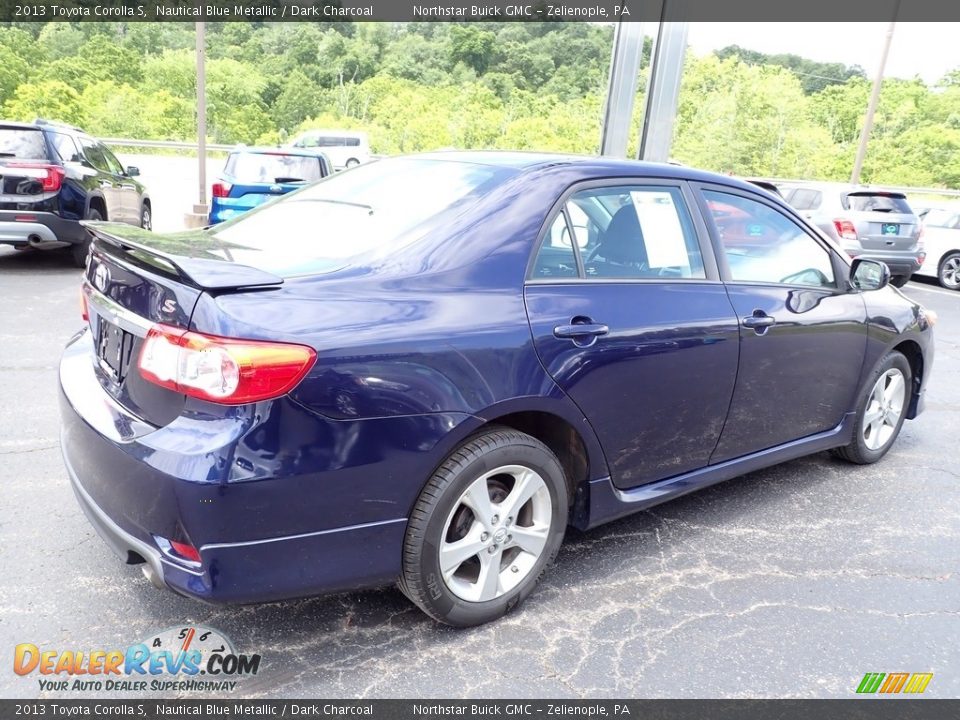 2013 Toyota Corolla S Nautical Blue Metallic / Dark Charcoal Photo #7