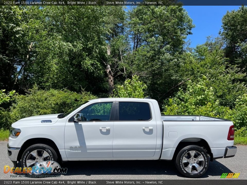 Bright White 2023 Ram 1500 Laramie Crew Cab 4x4 Photo #1