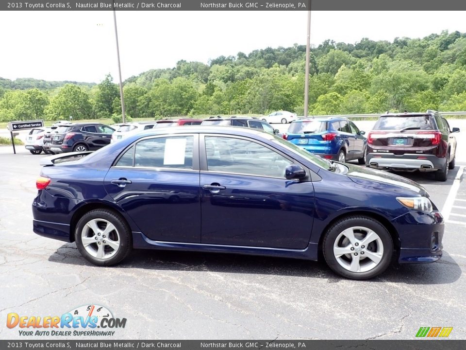 2013 Toyota Corolla S Nautical Blue Metallic / Dark Charcoal Photo #8