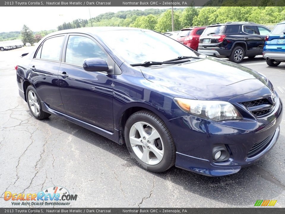 2013 Toyota Corolla S Nautical Blue Metallic / Dark Charcoal Photo #9