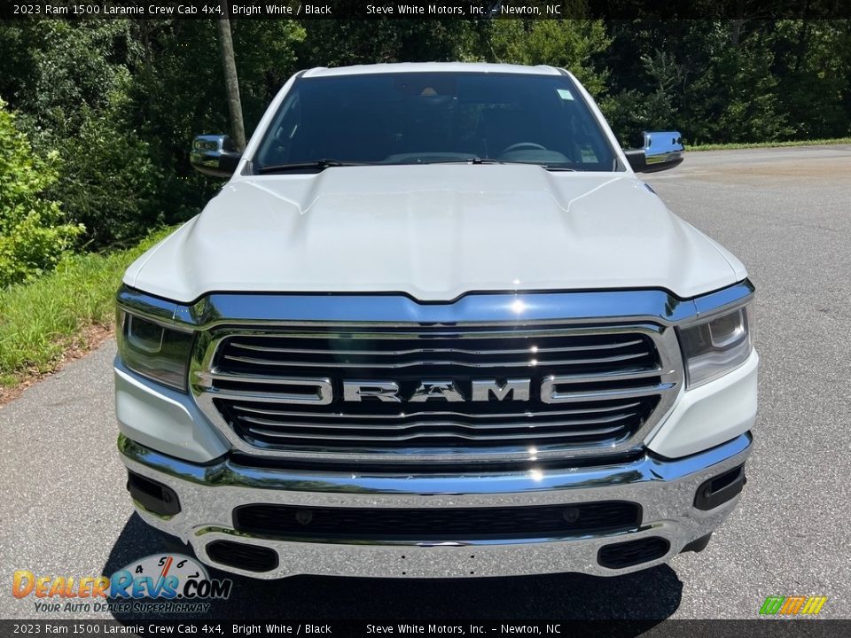 2023 Ram 1500 Laramie Crew Cab 4x4 Bright White / Black Photo #3