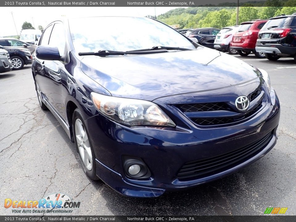 2013 Toyota Corolla S Nautical Blue Metallic / Dark Charcoal Photo #10