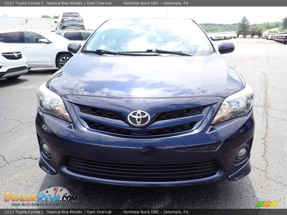 2013 Toyota Corolla S Nautical Blue Metallic / Dark Charcoal Photo #11