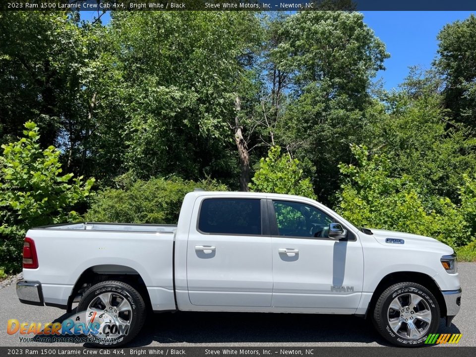 Bright White 2023 Ram 1500 Laramie Crew Cab 4x4 Photo #5