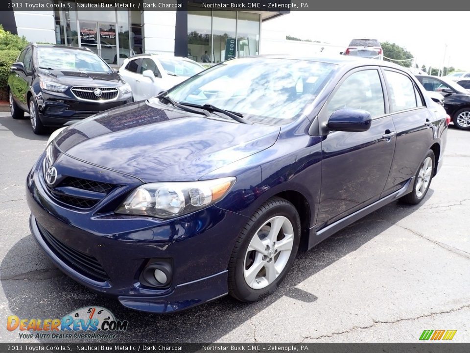 2013 Toyota Corolla S Nautical Blue Metallic / Dark Charcoal Photo #12