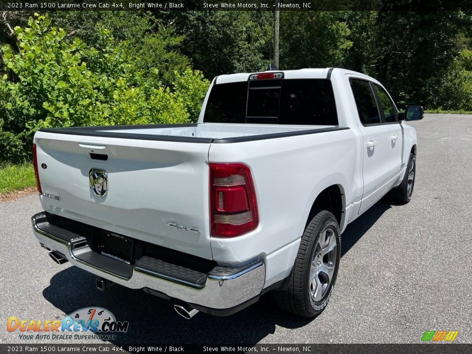 2023 Ram 1500 Laramie Crew Cab 4x4 Bright White / Black Photo #6