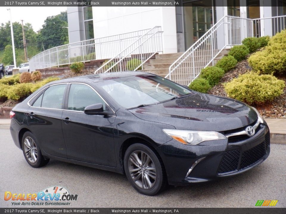 2017 Toyota Camry SE Midnight Black Metallic / Black Photo #1