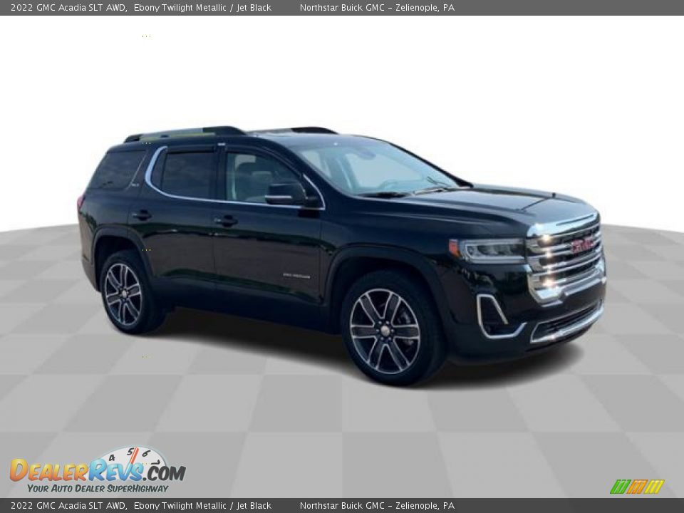 2022 GMC Acadia SLT AWD Ebony Twilight Metallic / Jet Black Photo #2