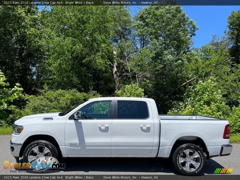 2023 Ram 1500 Laramie Crew Cab 4x4 Bright White / Black Photo #1