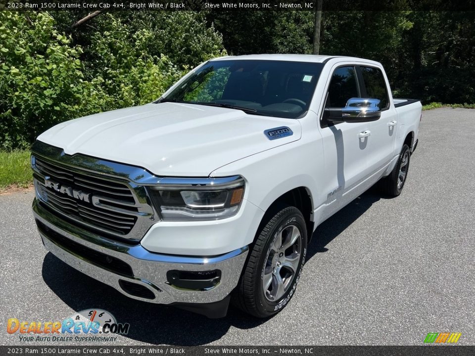 2023 Ram 1500 Laramie Crew Cab 4x4 Bright White / Black Photo #2