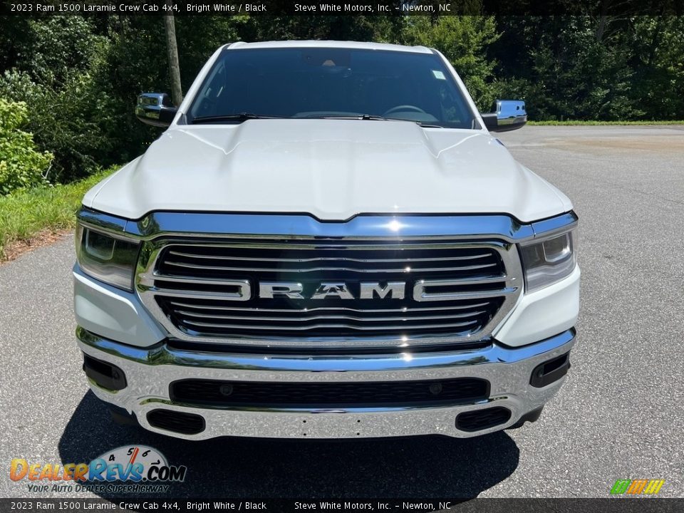 2023 Ram 1500 Laramie Crew Cab 4x4 Bright White / Black Photo #3