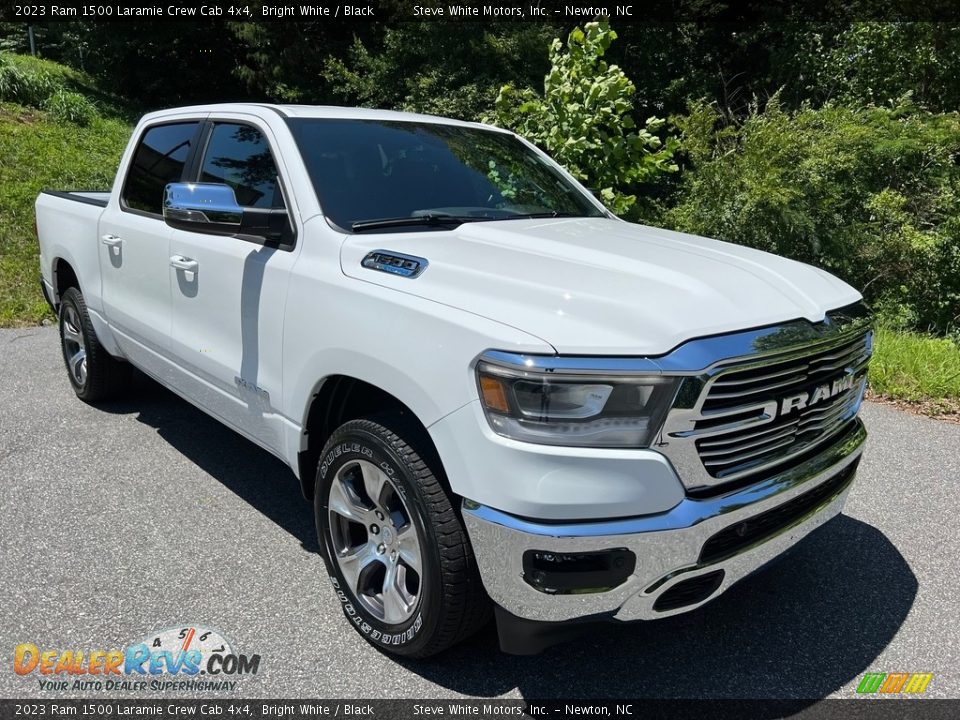 2023 Ram 1500 Laramie Crew Cab 4x4 Bright White / Black Photo #4