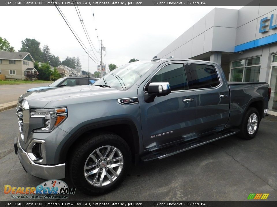 2022 GMC Sierra 1500 Limited SLT Crew Cab 4WD Satin Steel Metallic / Jet Black Photo #2