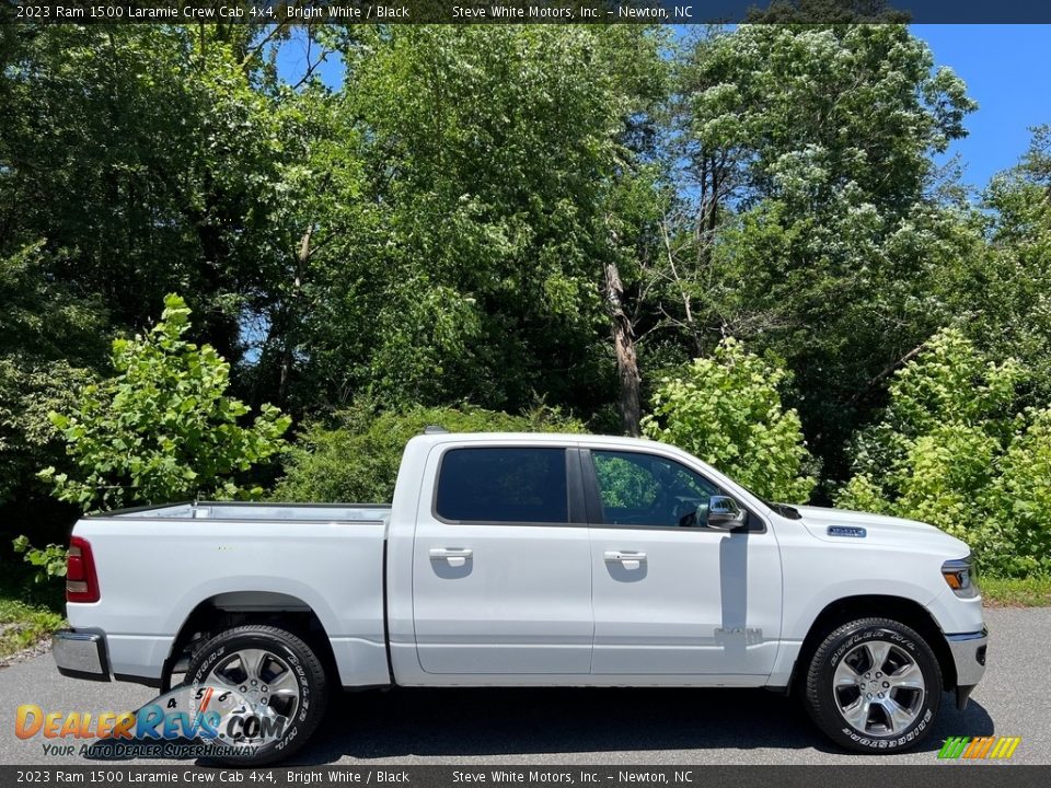 2023 Ram 1500 Laramie Crew Cab 4x4 Bright White / Black Photo #5