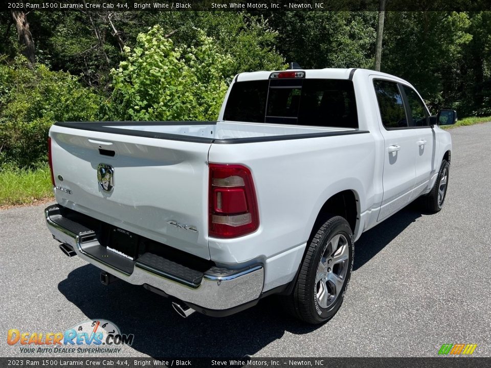 2023 Ram 1500 Laramie Crew Cab 4x4 Bright White / Black Photo #6