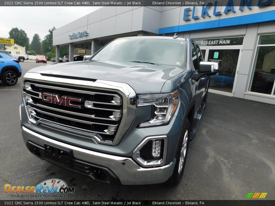 2022 GMC Sierra 1500 Limited SLT Crew Cab 4WD Satin Steel Metallic / Jet Black Photo #4