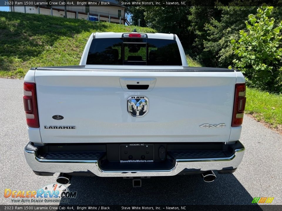 2023 Ram 1500 Laramie Crew Cab 4x4 Bright White / Black Photo #7