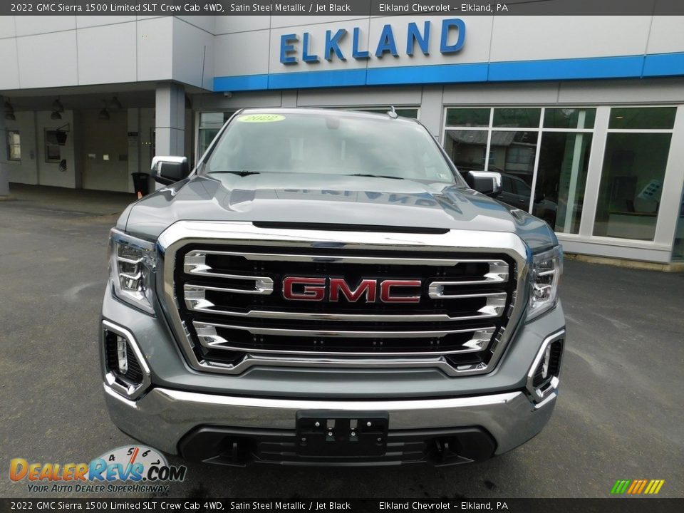 2022 GMC Sierra 1500 Limited SLT Crew Cab 4WD Satin Steel Metallic / Jet Black Photo #5