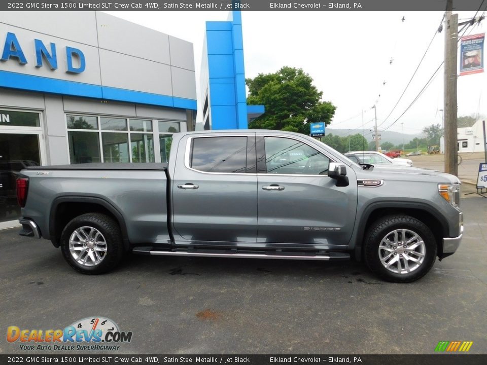 2022 GMC Sierra 1500 Limited SLT Crew Cab 4WD Satin Steel Metallic / Jet Black Photo #8