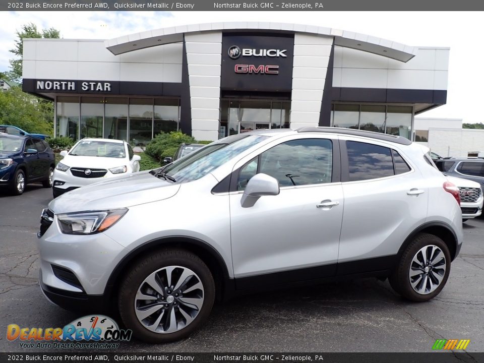 2022 Buick Encore Preferred AWD Quicksilver Metallic / Ebony Photo #1