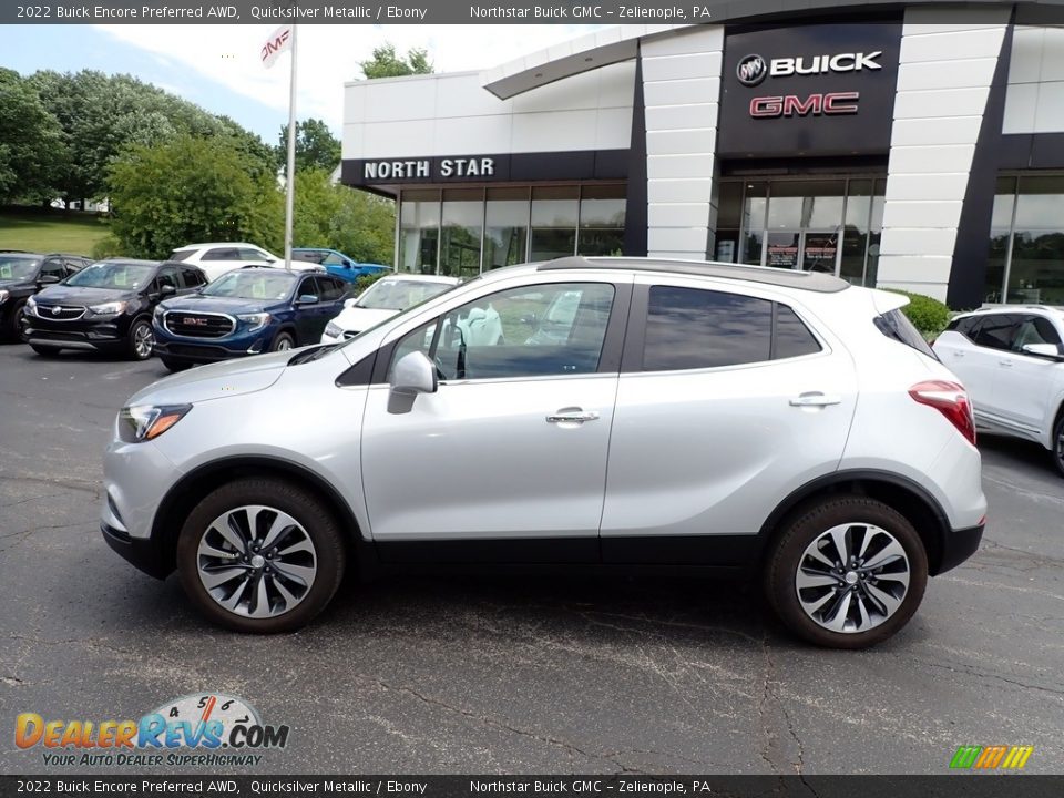 2022 Buick Encore Preferred AWD Quicksilver Metallic / Ebony Photo #2