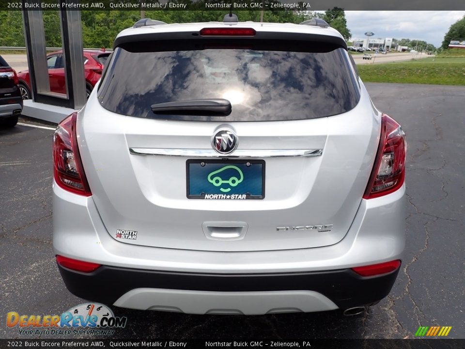 2022 Buick Encore Preferred AWD Quicksilver Metallic / Ebony Photo #5