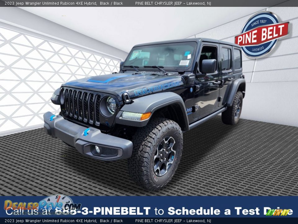 2023 Jeep Wrangler Unlimited Rubicon 4XE Hybrid Black / Black Photo #1