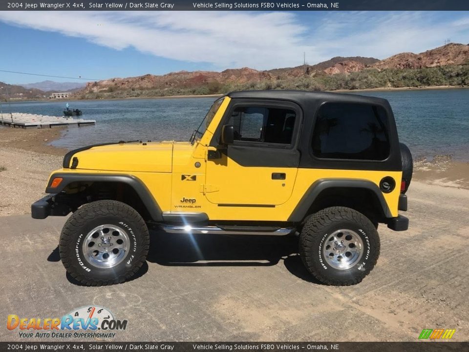 2004 Jeep Wrangler X 4x4 Solar Yellow / Dark Slate Gray Photo #1