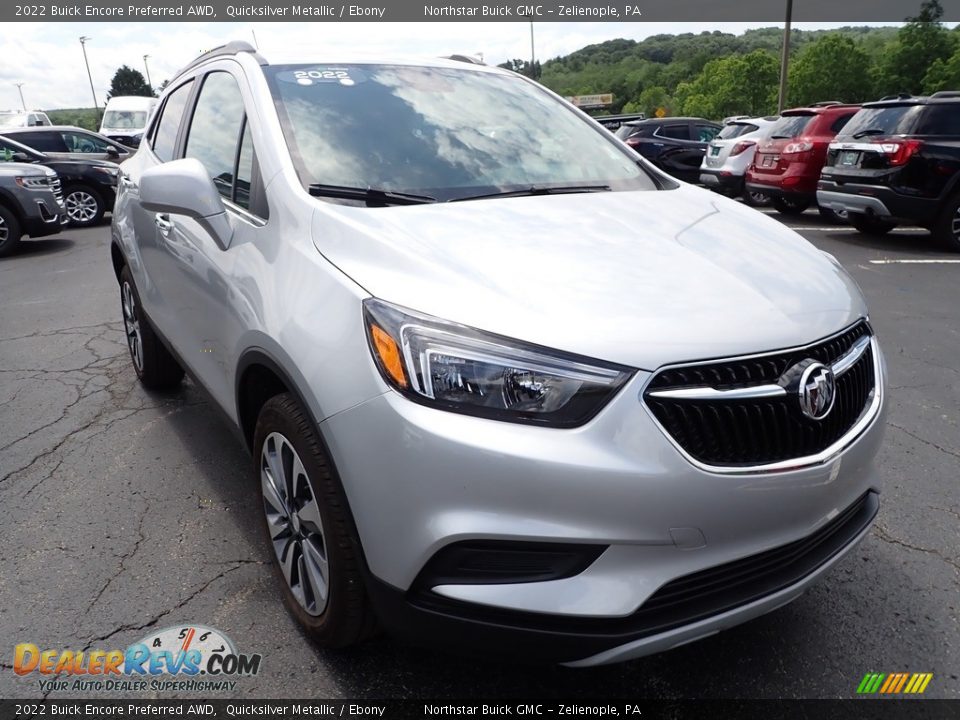 2022 Buick Encore Preferred AWD Quicksilver Metallic / Ebony Photo #10