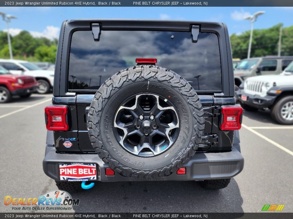 2023 Jeep Wrangler Unlimited Rubicon 4XE Hybrid Black / Black Photo #6