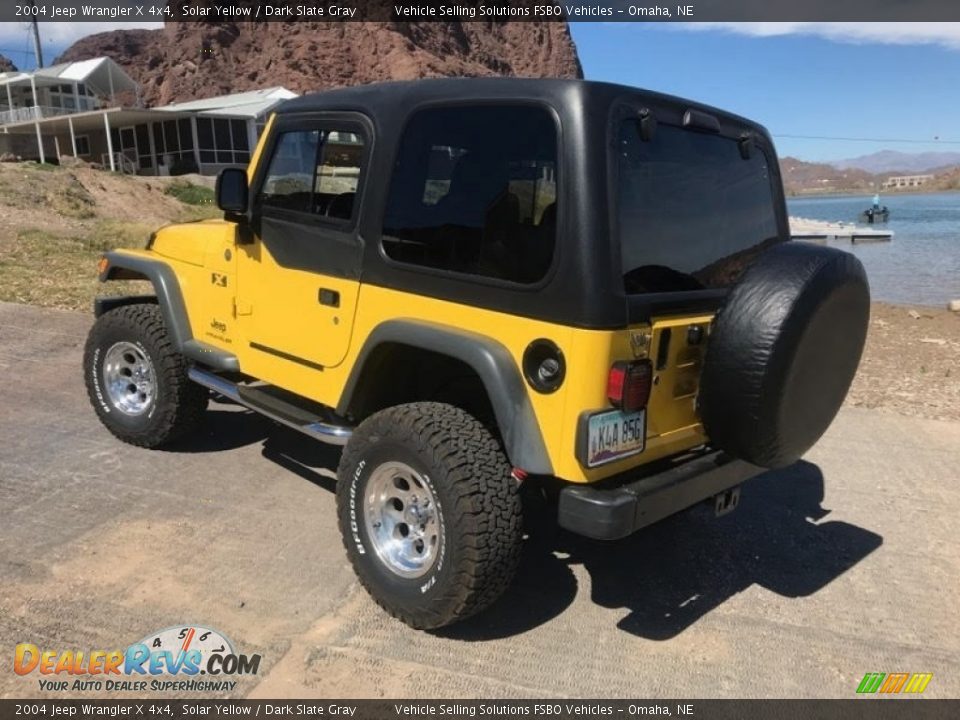 2004 Jeep Wrangler X 4x4 Solar Yellow / Dark Slate Gray Photo #4