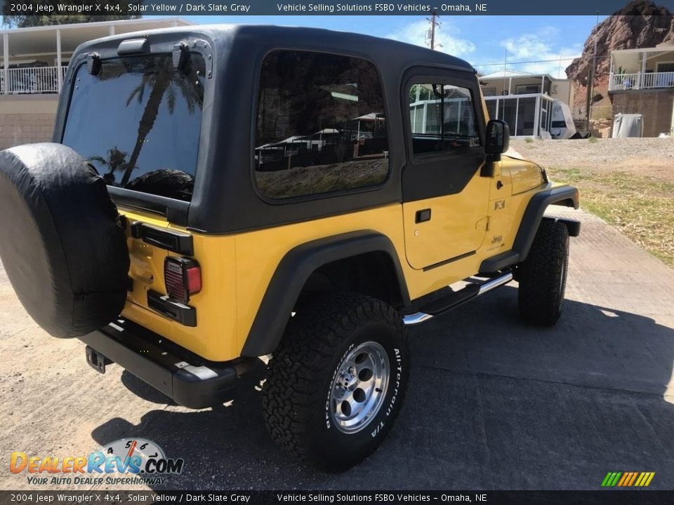 2004 Jeep Wrangler X 4x4 Solar Yellow / Dark Slate Gray Photo #5