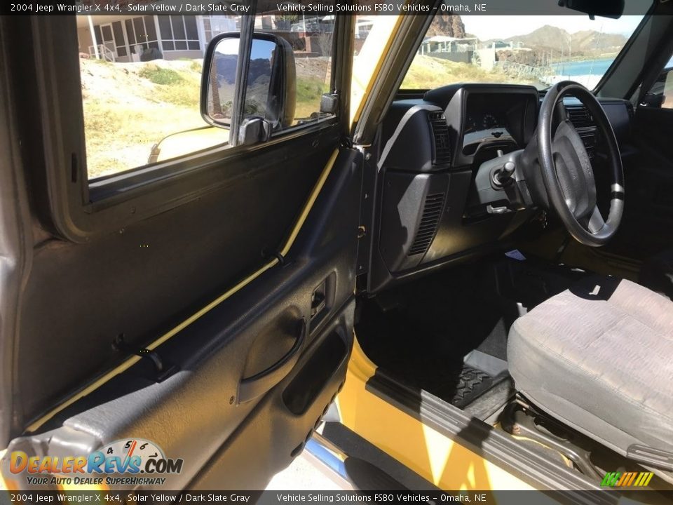 2004 Jeep Wrangler X 4x4 Solar Yellow / Dark Slate Gray Photo #6