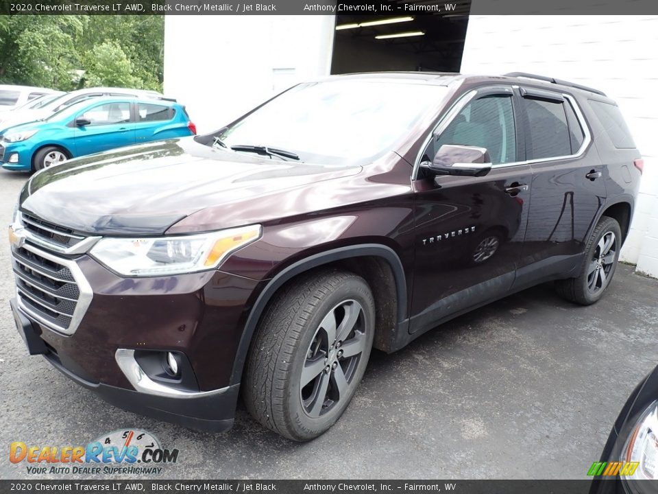 2020 Chevrolet Traverse LT AWD Black Cherry Metallic / Jet Black Photo #4