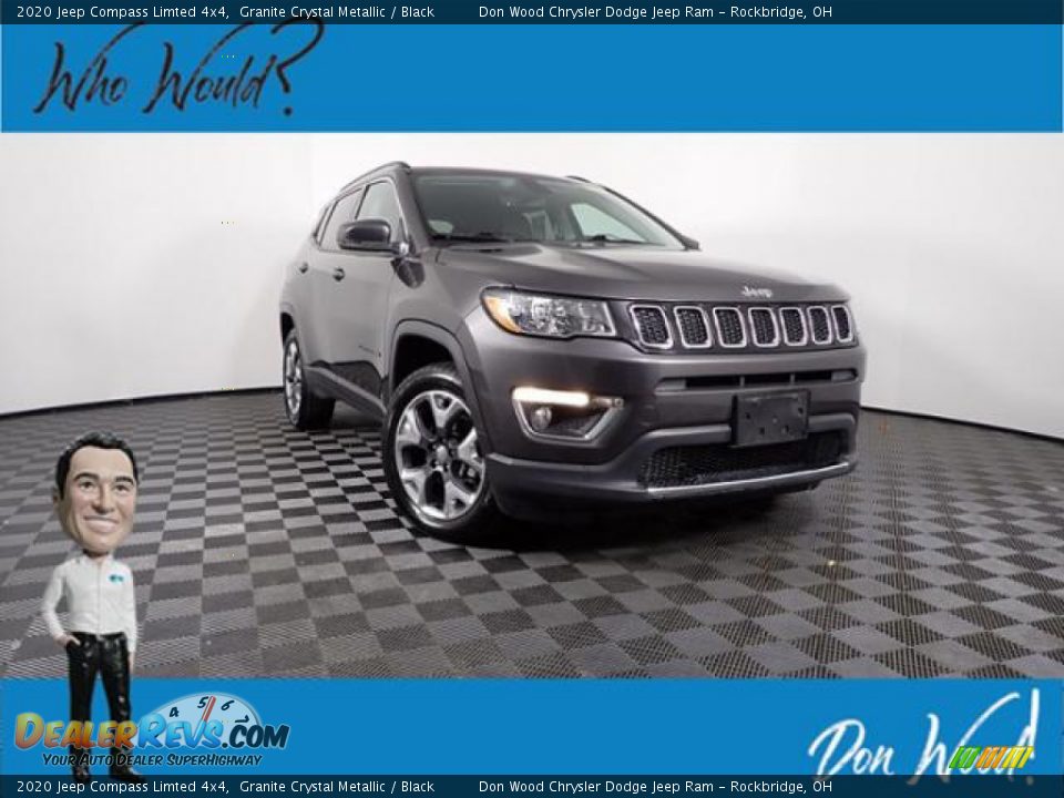 2020 Jeep Compass Limted 4x4 Granite Crystal Metallic / Black Photo #1