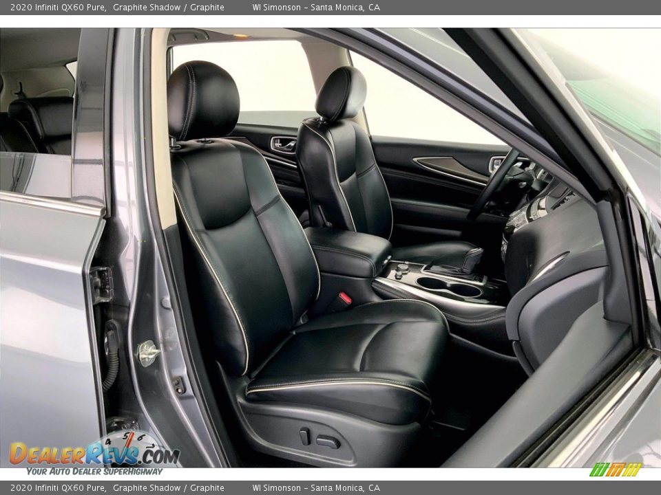 Graphite Interior - 2020 Infiniti QX60 Pure Photo #6