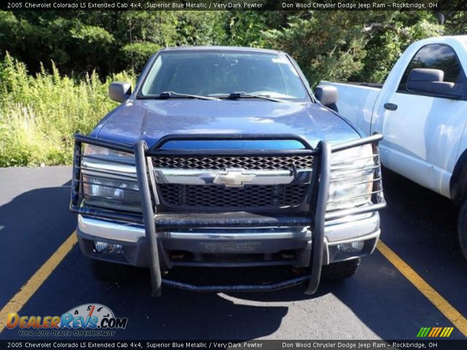 2005 Chevrolet Colorado LS Extended Cab 4x4 Superior Blue Metallic / Very Dark Pewter Photo #2