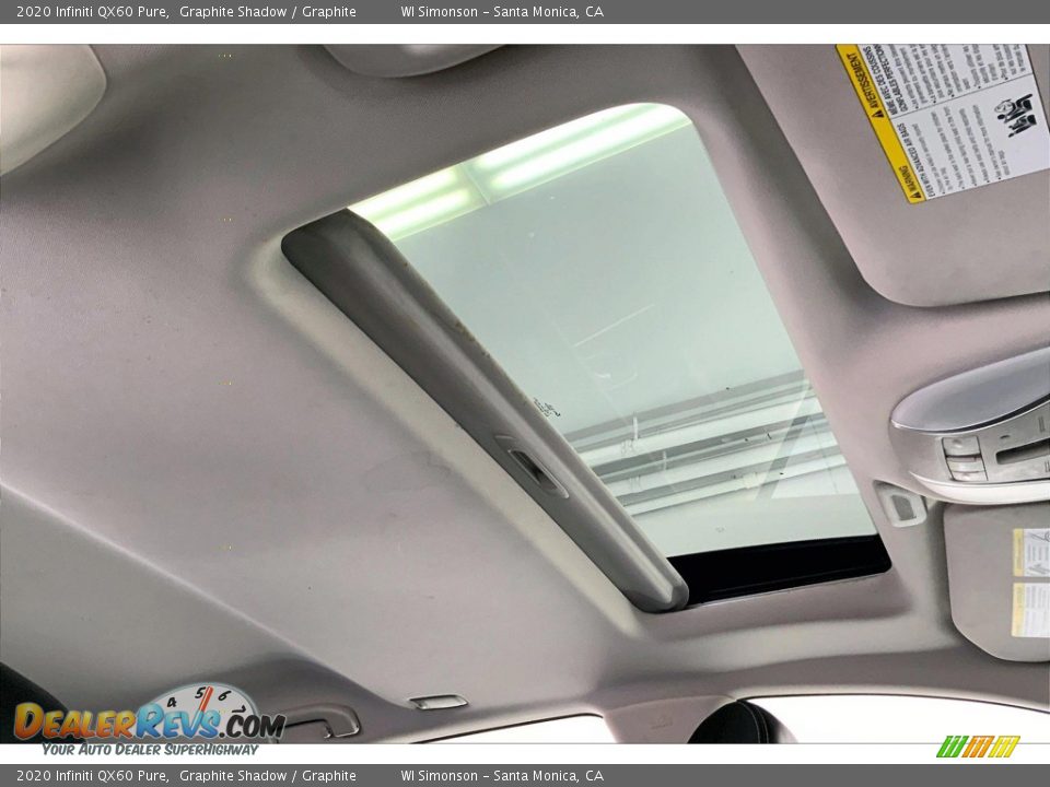 Sunroof of 2020 Infiniti QX60 Pure Photo #24