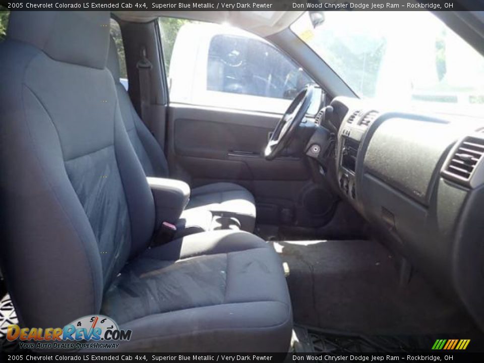 2005 Chevrolet Colorado LS Extended Cab 4x4 Superior Blue Metallic / Very Dark Pewter Photo #15